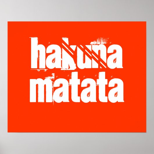 Hakuna Matata Print (Voorkant)