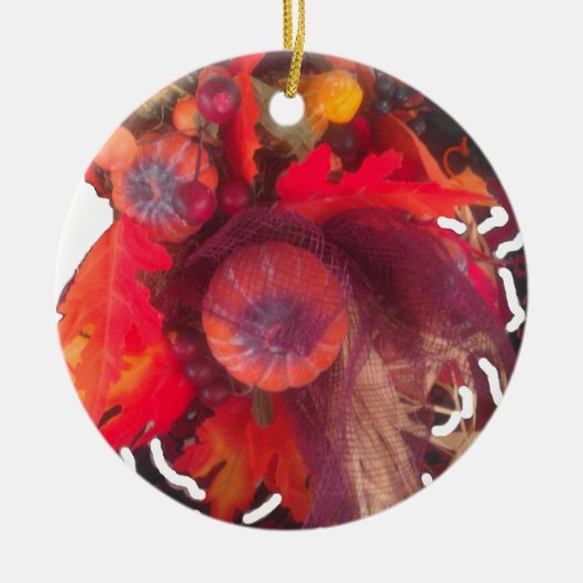 Hakuna Matata Pumkin special Gift Fruit Basket.png Keramisch Ornament (Voorkant)