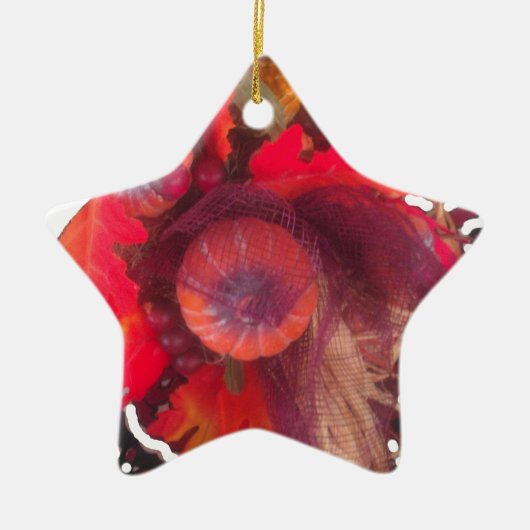 Hakuna Matata Pumkin special Gift Fruit Basket.png Keramisch Ornament (Voorkant)