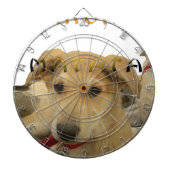 "Hakuna Matata Pup" - Zorgenvrije Puppy Liefde Dartbord (Voorkant)