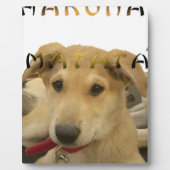 "Hakuna Matata Pup" - Zorgenvrije Puppy Liefde Fotoplaat (Voorkant)