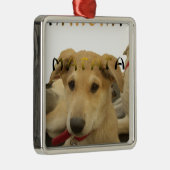 "Hakuna Matata Pup" - Zorgenvrije Puppy Liefde Metalen Ornament (Rechts)