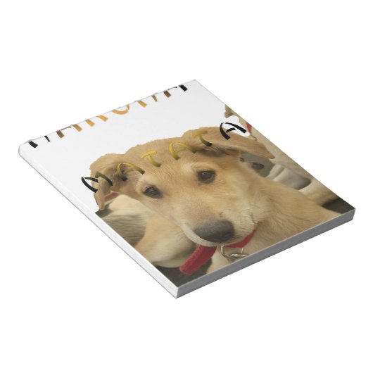 "Hakuna Matata Pup" - Zorgenvrije Puppy Liefde Notitieblok (Schuin)