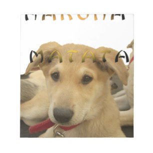 "Hakuna Matata Pup" - Zorgenvrije Puppy Liefde Notitieblok