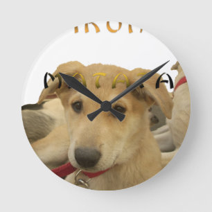 "Hakuna Matata Pup" - Zorgenvrije Puppy Liefde Ronde Klok