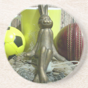 Hakuna Matata Rabbit Chilling back.png Zandsteen Onderzetter