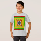 Hakuna Matata Rasta Color Red Golden Green T-shirt (Voorkant volledig)
