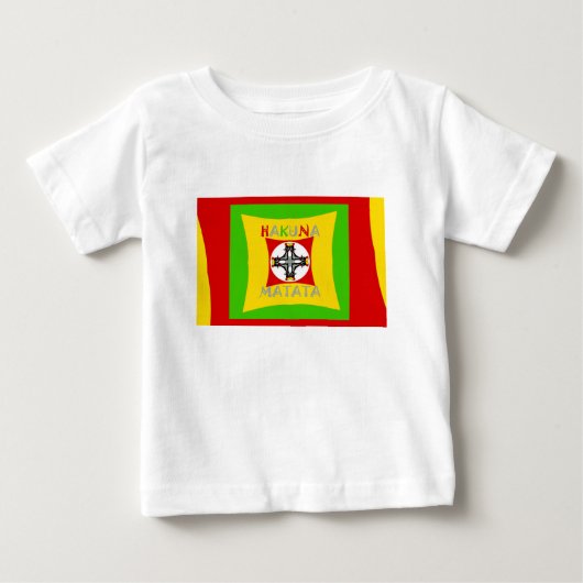 Hakuna Matata Rasta Kleur Rood Goud Groen (Voorkant)