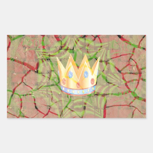 Hakuna matata rechthoekige sticker (Voorkant)