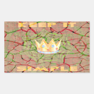 Hakuna matata rechthoekige sticker