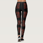 Hakuna Matata Red Black weekend Loung heerlijk Leggings (Achterkant)