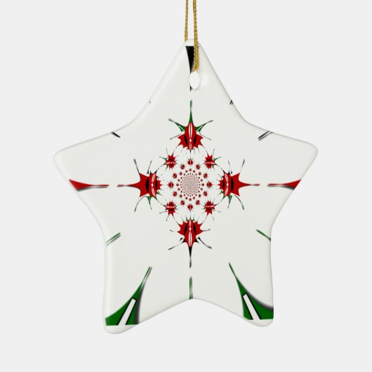 HAKUNA MATATA RED GREEN KERAMISCH ORNAMENT (Rechts)