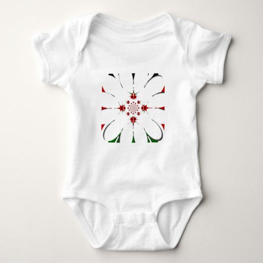 HAKUNA MATATA RED GREEN ROMPER (Voorkant)