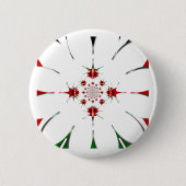 HAKUNA MATATA RED GREEN RONDE BUTTON 5,7 CM (Voorkant)