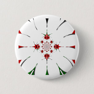 HAKUNA MATATA RED GREEN RONDE BUTTON 5,7 CM