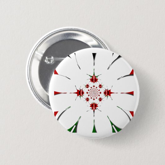 HAKUNA MATATA RED GREEN RONDE BUTTON 5,7 CM (Voorkant /achterkant)