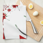 HAKUNA MATATA RED GREEN THEEDOEK (Quarter Fold)