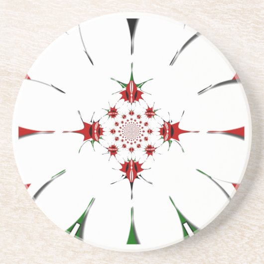 HAKUNA MATATA RED GREEN ZANDSTEEN ONDERZETTER (Voorkant)