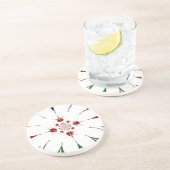 HAKUNA MATATA RED GREEN ZANDSTEEN ONDERZETTER (Zijkant)