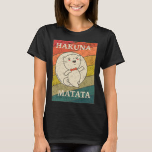 Hakuna Matata  Retro Leuke Kat  Kat T-shirt