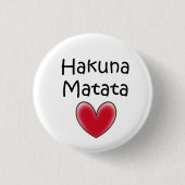 hakuna matata ronde button 3,2 cm (Voorkant)