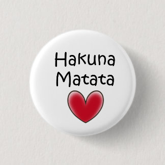 hakuna matata ronde button 3,2 cm