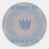 Hakuna matata ronde sticker (Voorkant)