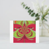 Hakuna Matata rood geel ontwerp Briefkaart (Staand voorkant)