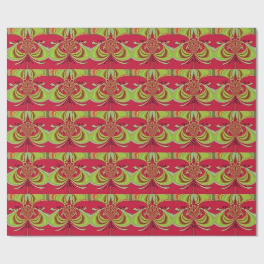 Hakuna Matata rood geel ontwerp Cadeaupapier (Vlak)