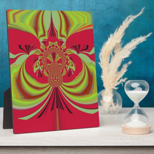 Hakuna Matata rood geel ontwerp Fotoplaat (Zijkant)