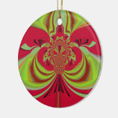 Hakuna Matata rood geel ontwerp Keramisch Ornament (Links)