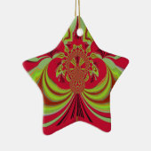 Hakuna Matata rood geel ontwerp Keramisch Ornament (Rechts)