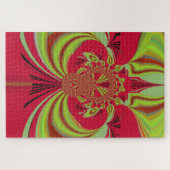 Hakuna Matata rood geel ontwerp Legpuzzel (Horizontaal)