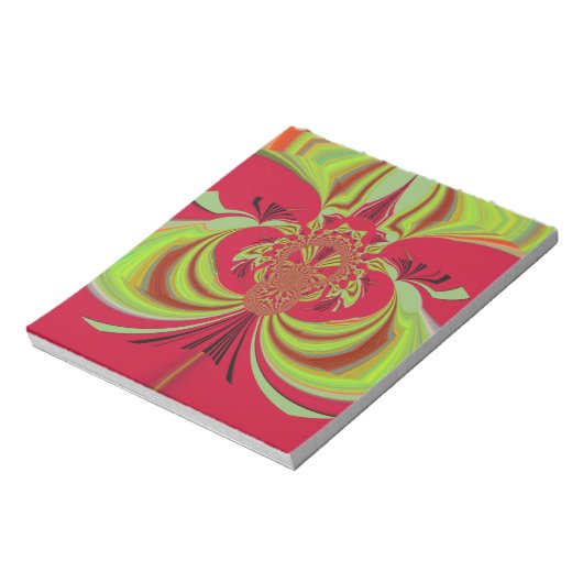 Hakuna Matata rood geel ontwerp Notitieblok (Linkerzijde)