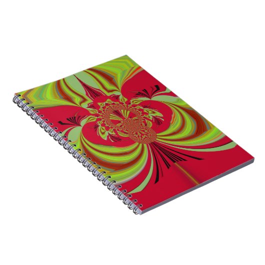 Hakuna Matata rood geel ontwerp Notitieboek (Rechterzijde)