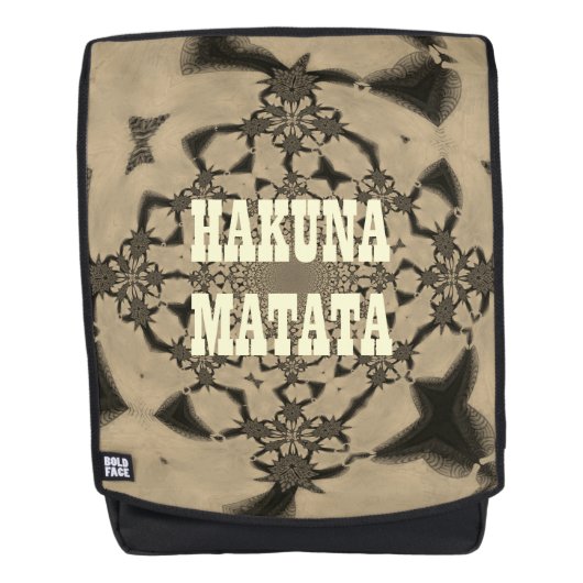 Hakuna Matata Rugtassen (Voorkant)