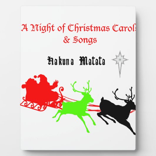 Hakuna Matata Santa's cadeaus met carolzingen.png Fotoplaat (Voorkant)