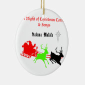 Hakuna Matata Santa's cadeaus met carolzingen.png Keramisch Ornament (Rechts)