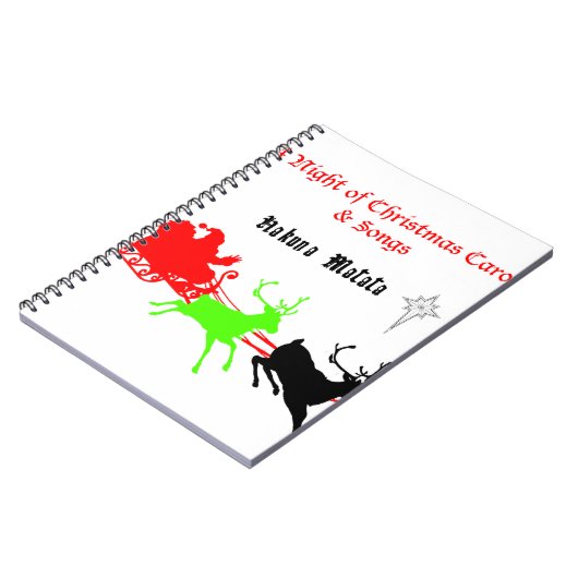 Hakuna Matata Santa's cadeaus met carolzingen.png Notitieboek (Linkerzijde)