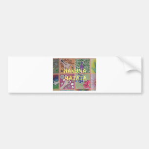 Hakuna Matata schattig kunstwerk.png Bumpersticker