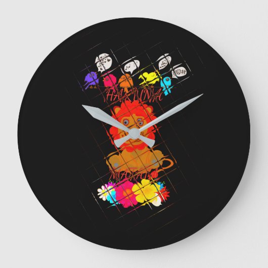 Hakuna Matata, schattig ontwerp van de baby Grote Klok (Voorkant)