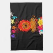 Hakuna Matata, schattig ontwerp van de baby leeuw Theedoek (Verticaal)