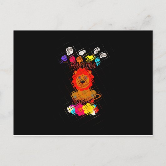 Hakuna Matata schattige baby Briefkaart (Voorkant)