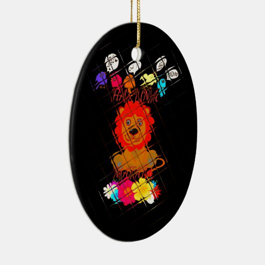 Hakuna Matata schattige baby Keramisch Ornament (Rechts)