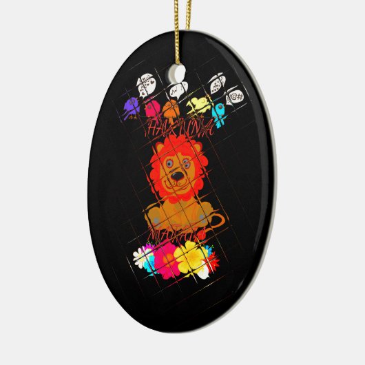 Hakuna Matata schattige baby Keramisch Ornament (Links)