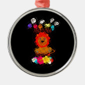 Hakuna Matata schattige baby Metalen Ornament (Voorkant)