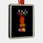 Hakuna Matata schattige baby Metalen Ornament (Rechts)