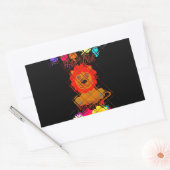 Hakuna Matata schattige baby Rechthoekige Sticker (Envelop)