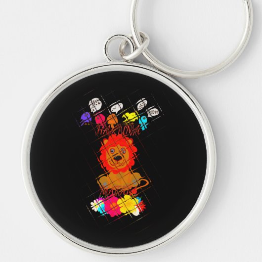 Hakuna Matata schattige baby Sleutelhanger (Voorkant)