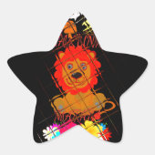 Hakuna Matata schattige baby Ster Sticker (Voorkant)